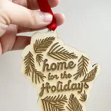 Bottlebrush Graphics Ornament - Home for the Holidays