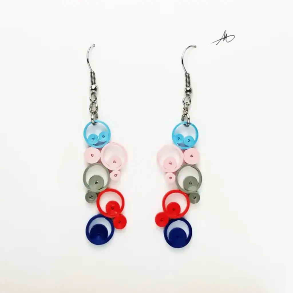 Iconic Quilling Quilling Earrings - Bubbles