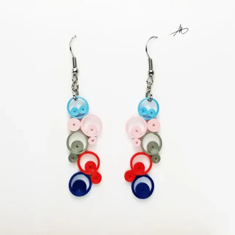 Iconic Quilling Quilling Earrings - Bubbles