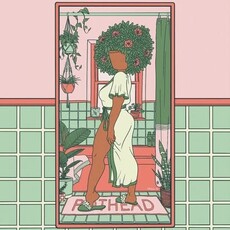 Pothead Prints Pothead Print - "Bathroom Baddie"  (8x8)