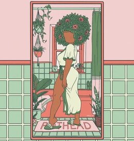 Pothead Prints Pothead Print - "Bathroom Baddie"  (8x8)