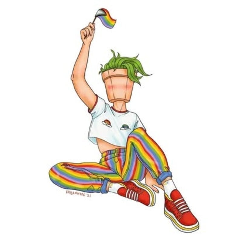Kayla Marie Nyre Pothead Print - "Pride 2023" (8x8)