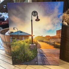 Lloyd Fleig Canvas Print - Early Morning In The Park 16x20