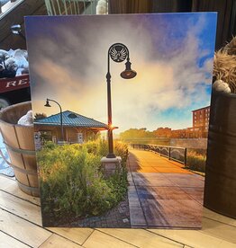 Lloyd Fleig Canvas Print - Early Morning In The Park 16x20