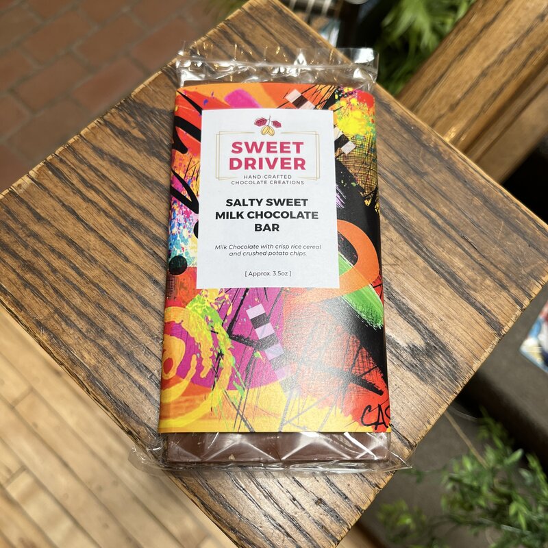 Sweet Driver Chocolates Salty & Sweet Milk Chocolate Bar