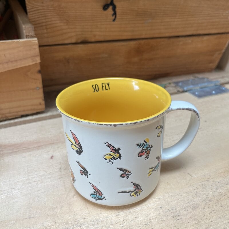 Blue Sky Clayworks So Fly Fishing Lure Mug