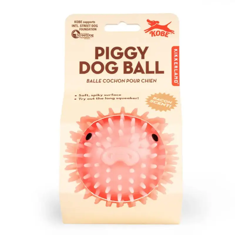 Kikkerland Piggy Dog Ball