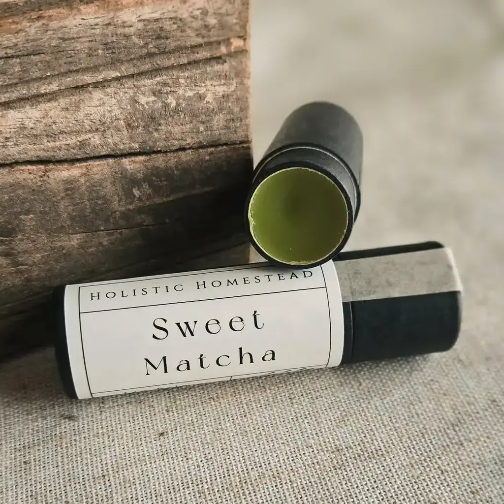 Holistic Homestead Herbal Lip Balm  Sweet Matcha