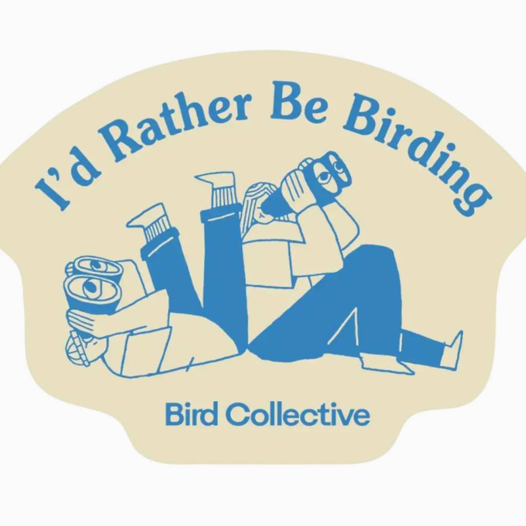 Bird Collective Birds of a Feather (Rather Be Birding Tan) Sticker