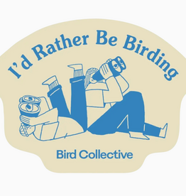 Bird Collective Birds of a Feather (Rather Be Birding Tan) Sticker