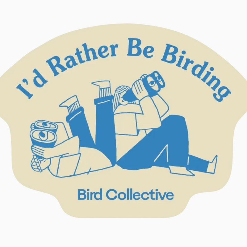 Bird Collective Birds of a Feather (Rather Be Birding Tan) Sticker