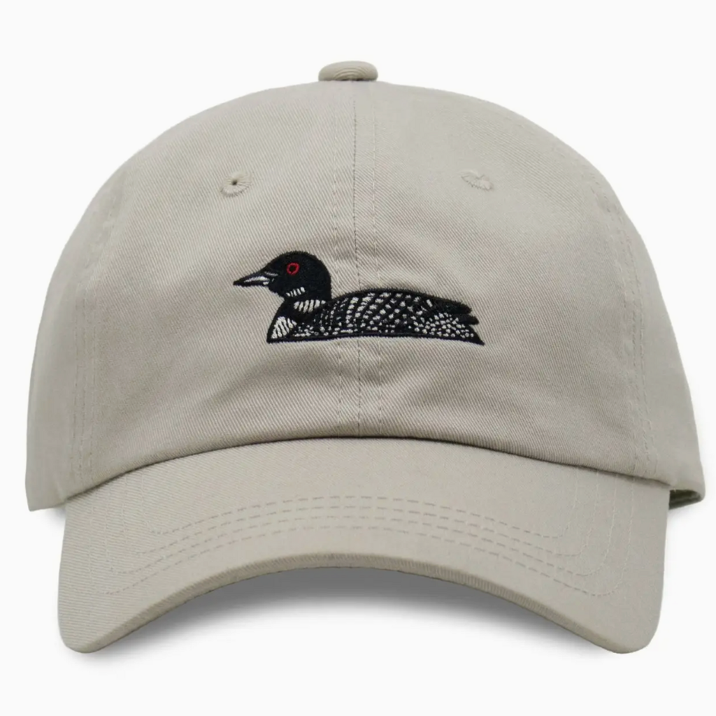 Bird Collective Common Loon Dad Hat- Ivory