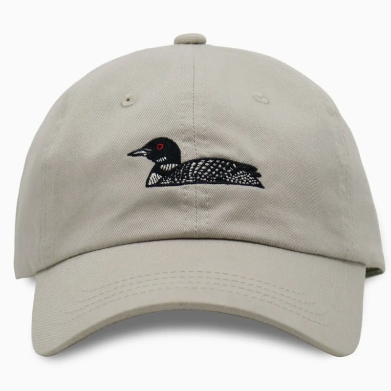Bird Collective Common Loon Dad Hat- Ivory