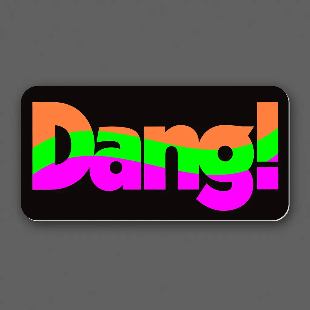 Aaron Draplin Sticker - Dang Decal