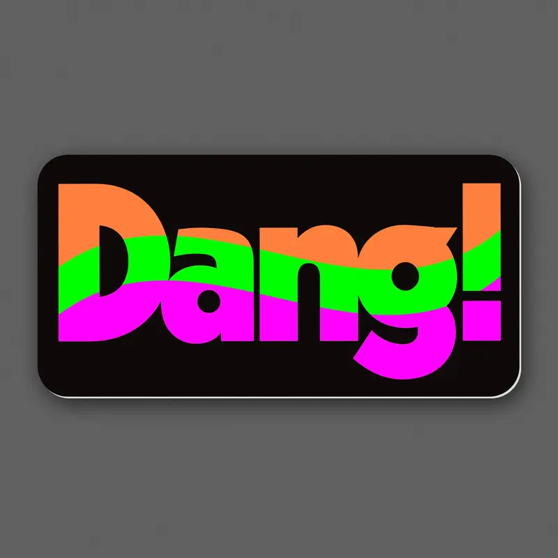Aaron Draplin Sticker - Dang Decal