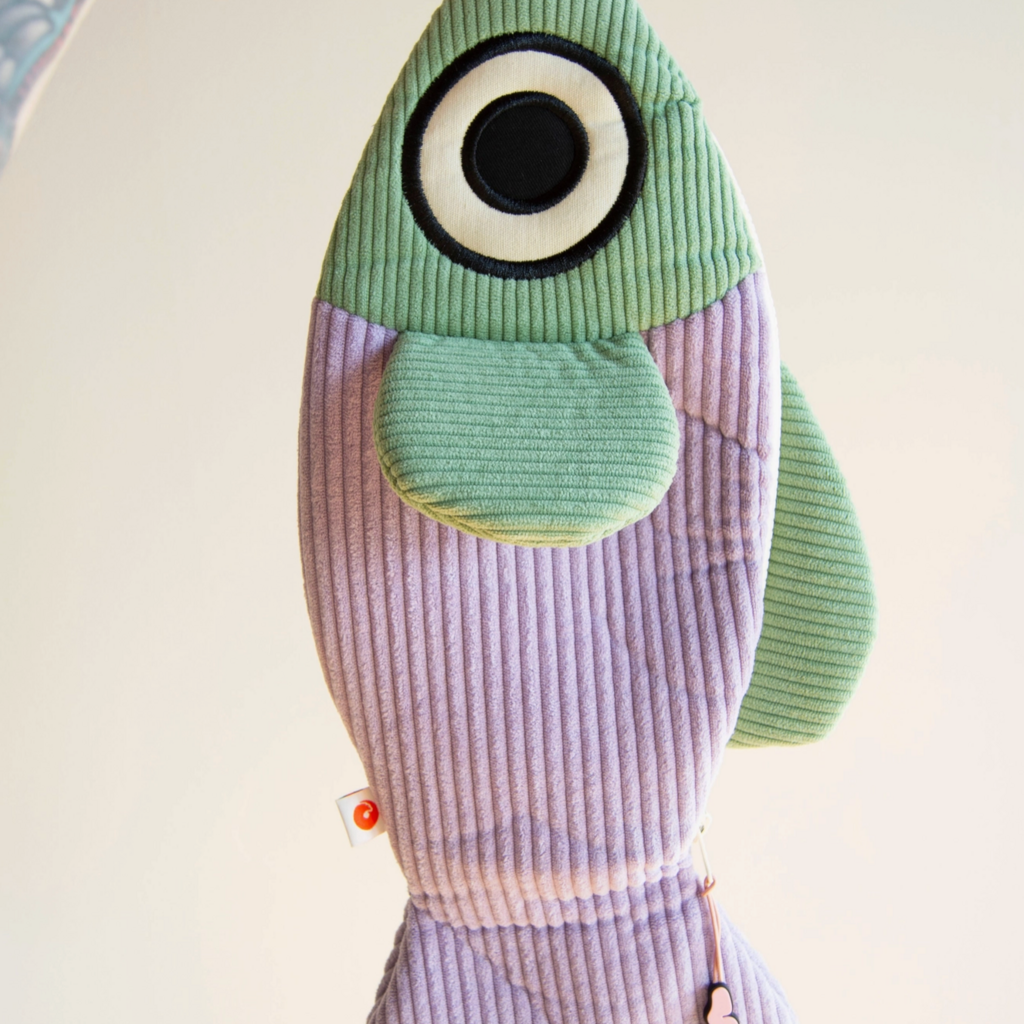 Curlworks The Fish Bag - Lavender/Sage