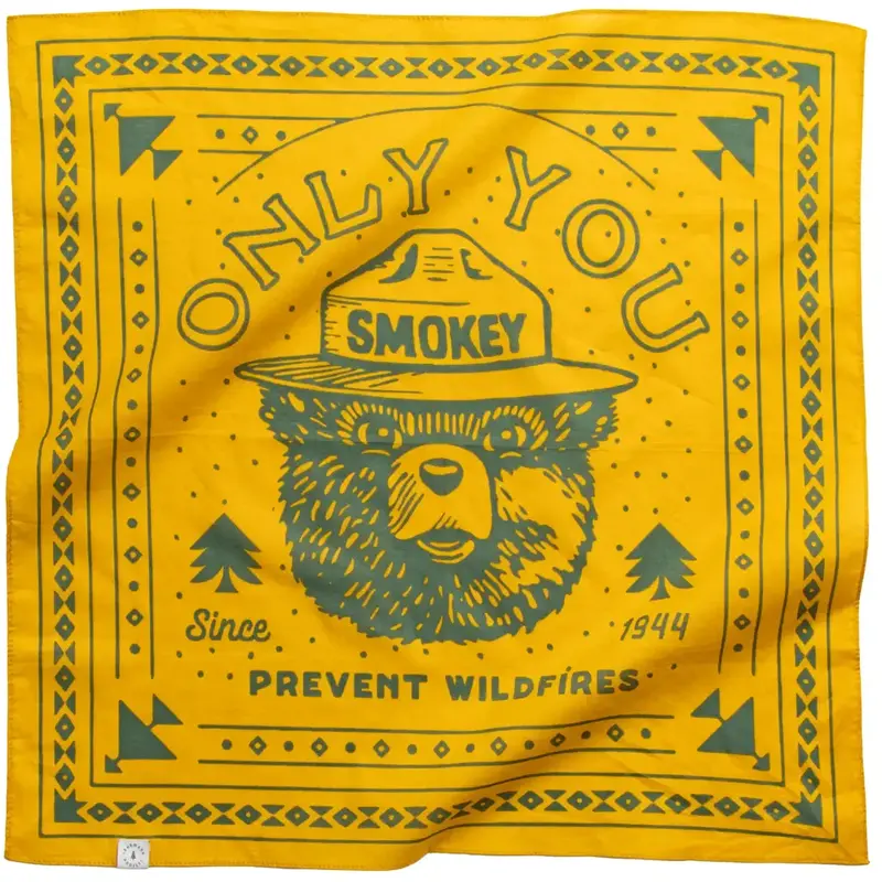 The Landmark Project Smokey Bear Bandana Amber Gold
