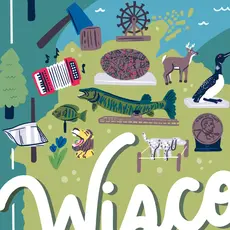 Lauren Marvell Roadside Wisconsin Map Print (8x10)