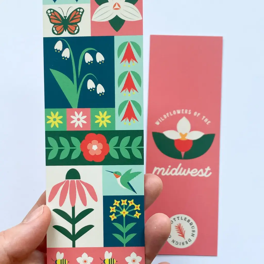 Bottlebrush Graphics Bookmark - Wildflowers of the Midwest