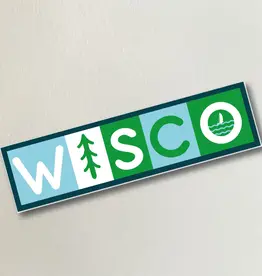 Bottlebrush Graphics Vinyl Sticker - Wisco Blocks