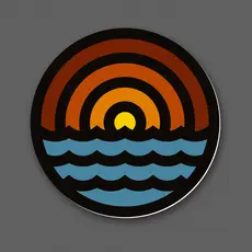 Aaron Draplin Sticker - Waves