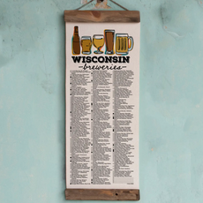 Unfinished Art Studio Wi Brewery Adventure Checklist with Pen // Wisconsin