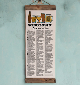 Unfinished Art Studio WI Brewery Adventure Checklist with Pen // Wisconsin