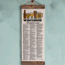 Unfinished Art Studio Wi Brewery Adventure Checklist with Pen // Wisconsin