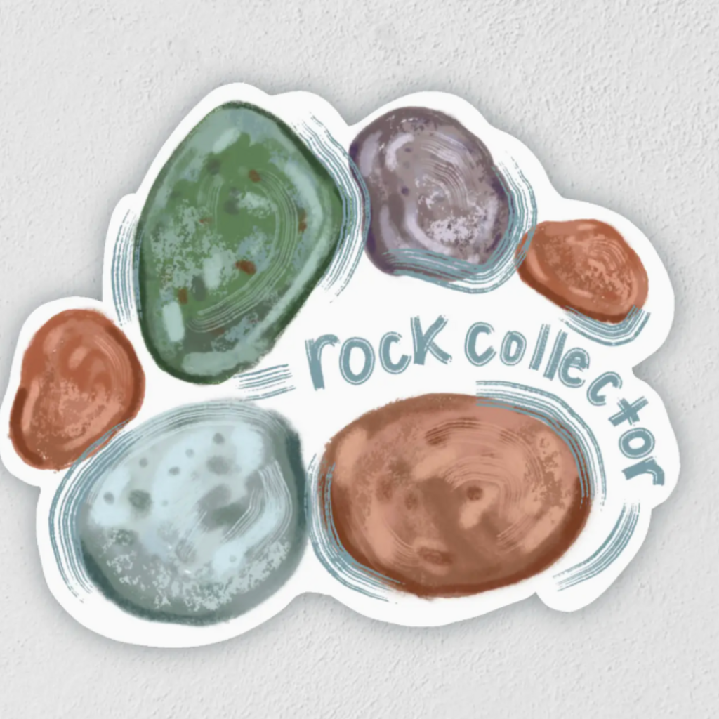 Little Rock Designs Rock Collector Sticke | Beach Decal | Rock Picking