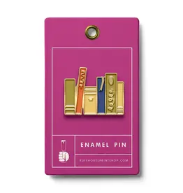 Volume One Enamel Pin - Book Shelf Reading