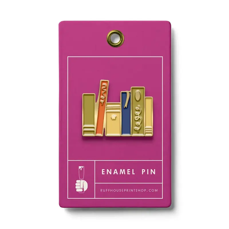 Volume One Enamel Pin - Book Shelf Reading