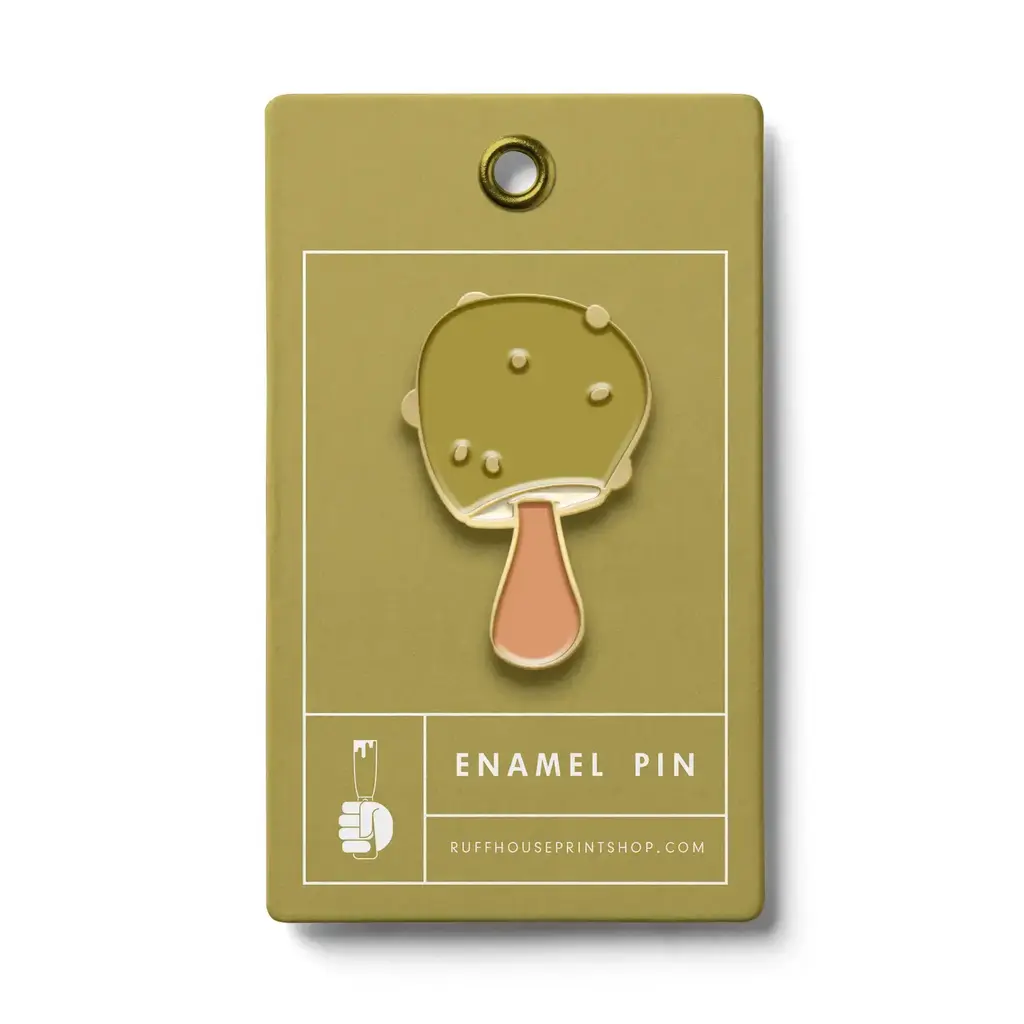 Volume One Enamel Pin - Green Mushroom