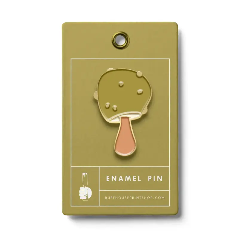 Volume One Enamel Pin - Green Mushroom