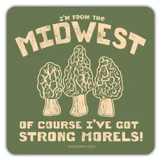 Bozz Prints Midwest Morels Magnet