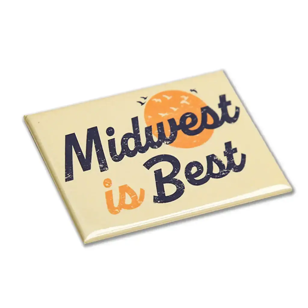 Bozz Prints Midwest Is Best Magnet