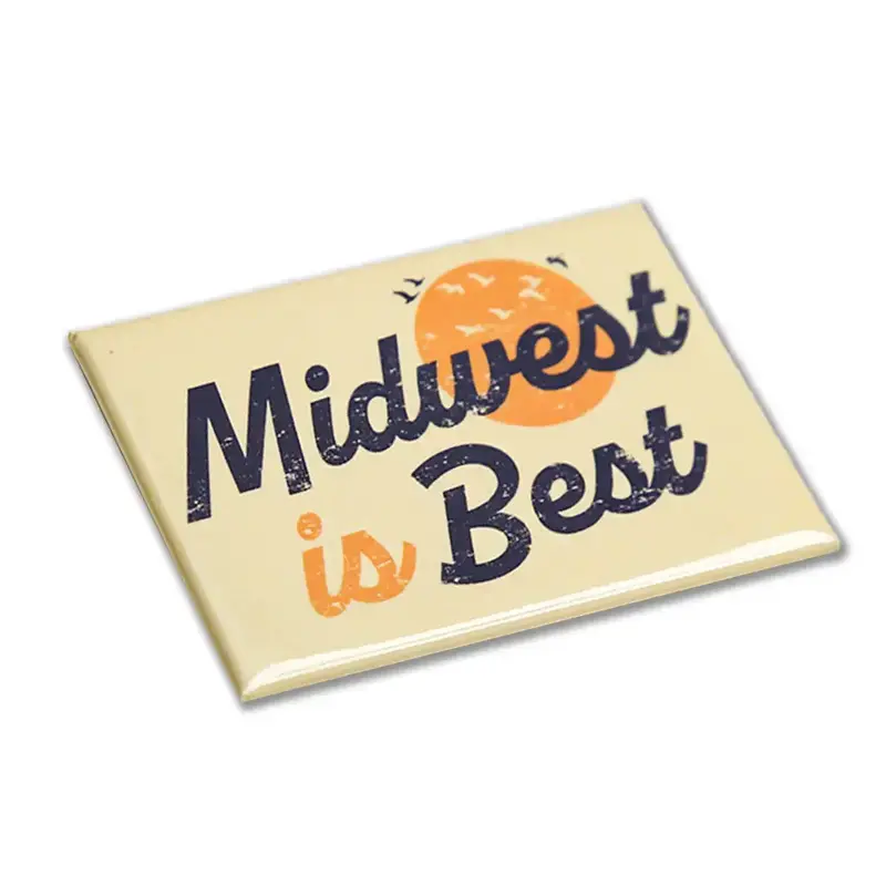 Bozz Prints Midwest Is Best Magnet