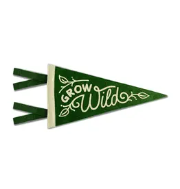 Poppy & Quail Grow Wild Green Mini Pennant