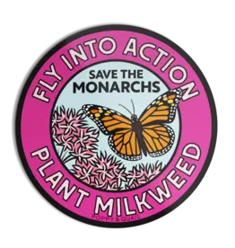 Poppy & Quail Fly Into Action Monarch Butterfly Sticker