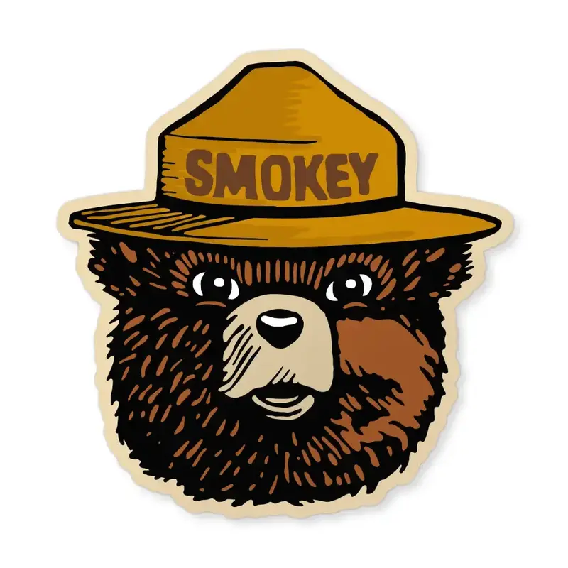 Smokey Bear Icon Sticker