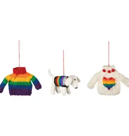 Danica Jubilee (Faire) Love Is Love Felt Christmas Tree Ornaments - Assorted 3 Styles