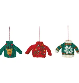 Danica Jubilee (Faire) Merry Knitmas Felt Christmas Tree Ornaments - Assorted 3 Styles