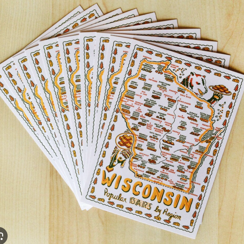 Keep the Faye Postcard - Wisconsin Popular Bars