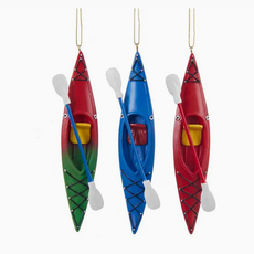 Kurt S. Adler Inc Ornament -  Resin Kayak Ornament Assorted