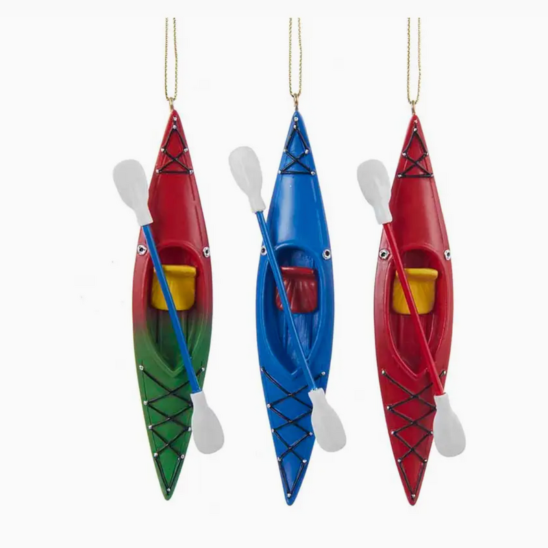 Kurt S. Adler Inc Ornament -  Resin Kayak Ornament Assorted