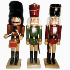 Santa's Workshop Nutcracker - 14" Natural (Assorted)