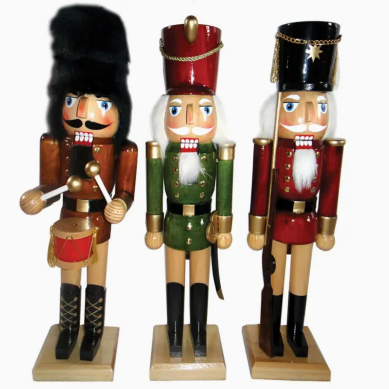 Santa's Workshop Nutcracker - 14" Natural (Assorted)
