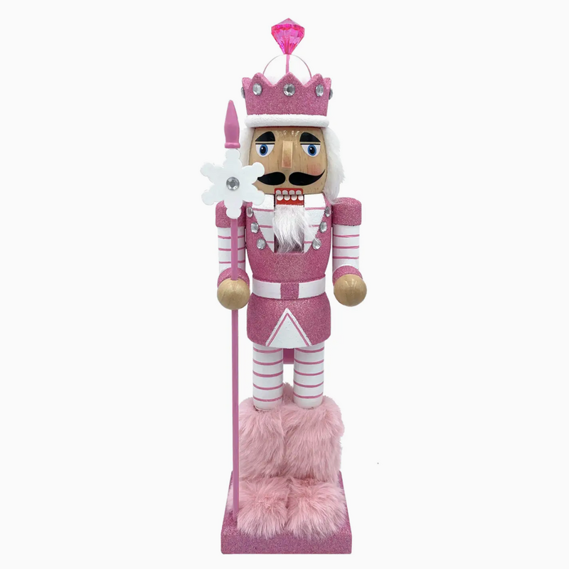 Santa's Workshop Nutcracker - 14" Pink Snowflake