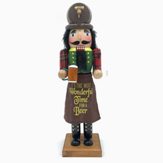 Santa's Workshop Nutcracker - 14" Wonderful Time For A Beer