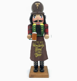 Santa's Workshop Nutcracker - 14" Wonderful Time For A Beer