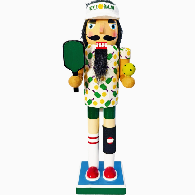 Santa's Workshop Nutcracker - 14” Pickleball Player